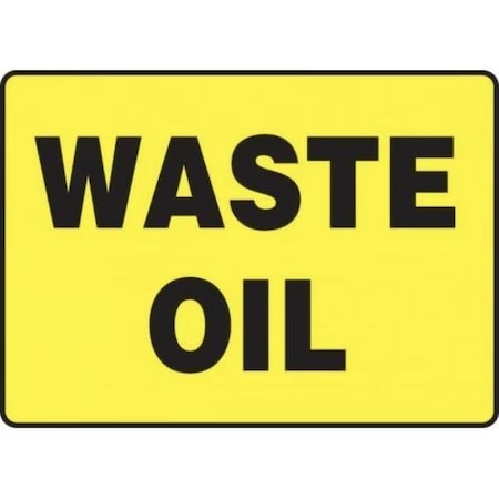 Accuform SAFETY SIGN WASTE OIL 7 in  X 10 in  MCHL548VA MCHL548VA